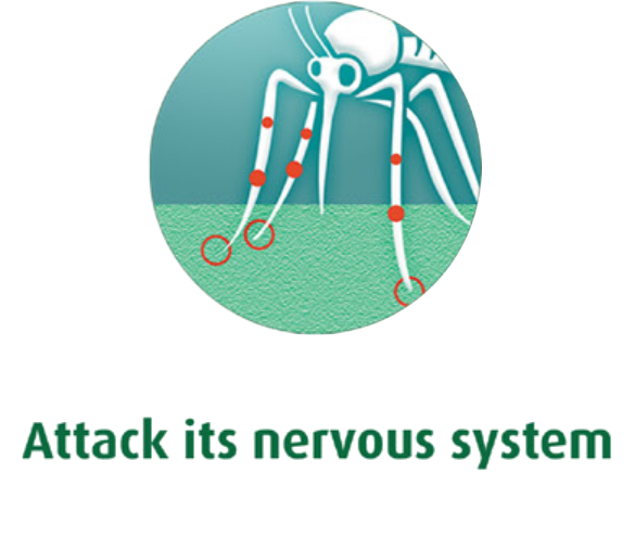 Attacks its nervous system